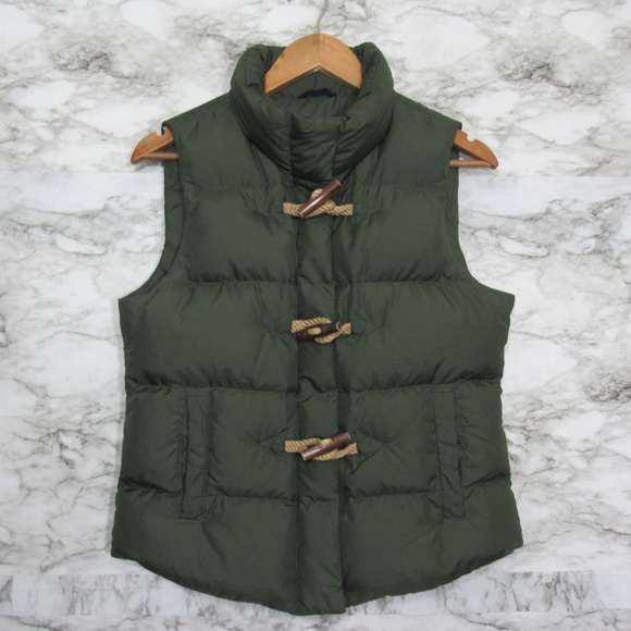 J. Crew Jackets & Blazers - J. Crew Goose Down Hunter Green Puffer Vest